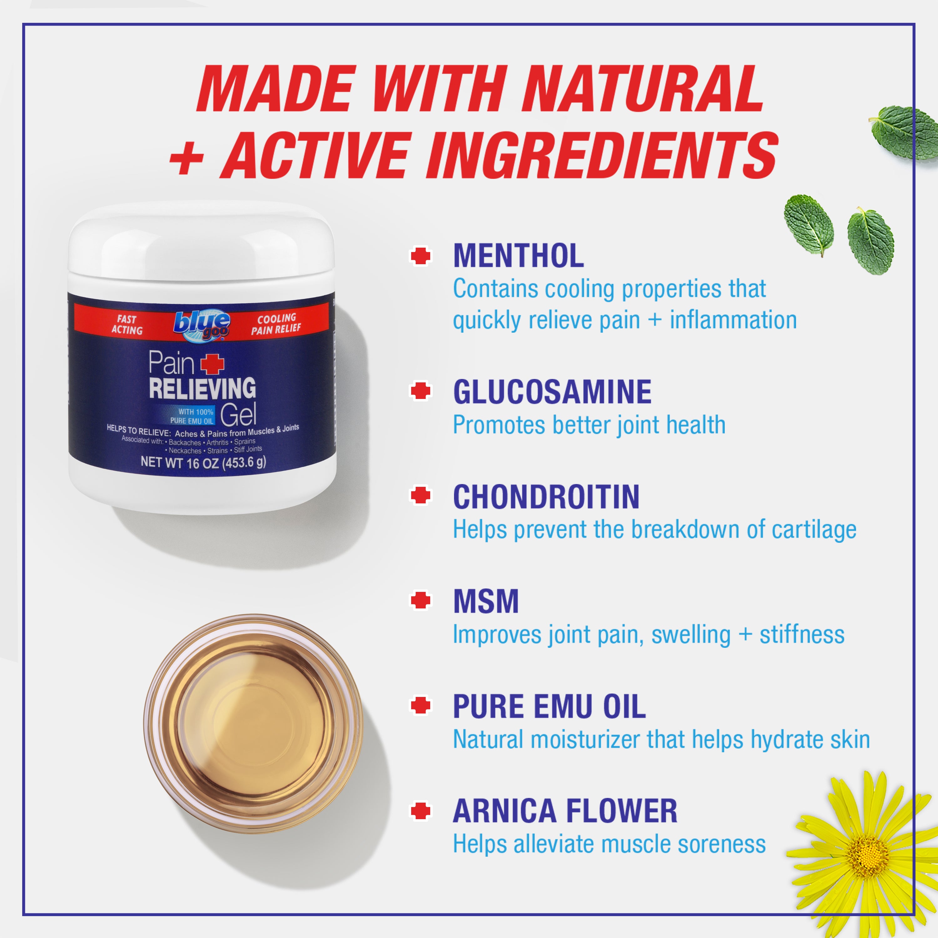 Pain Relieving Gel (16 oz.)