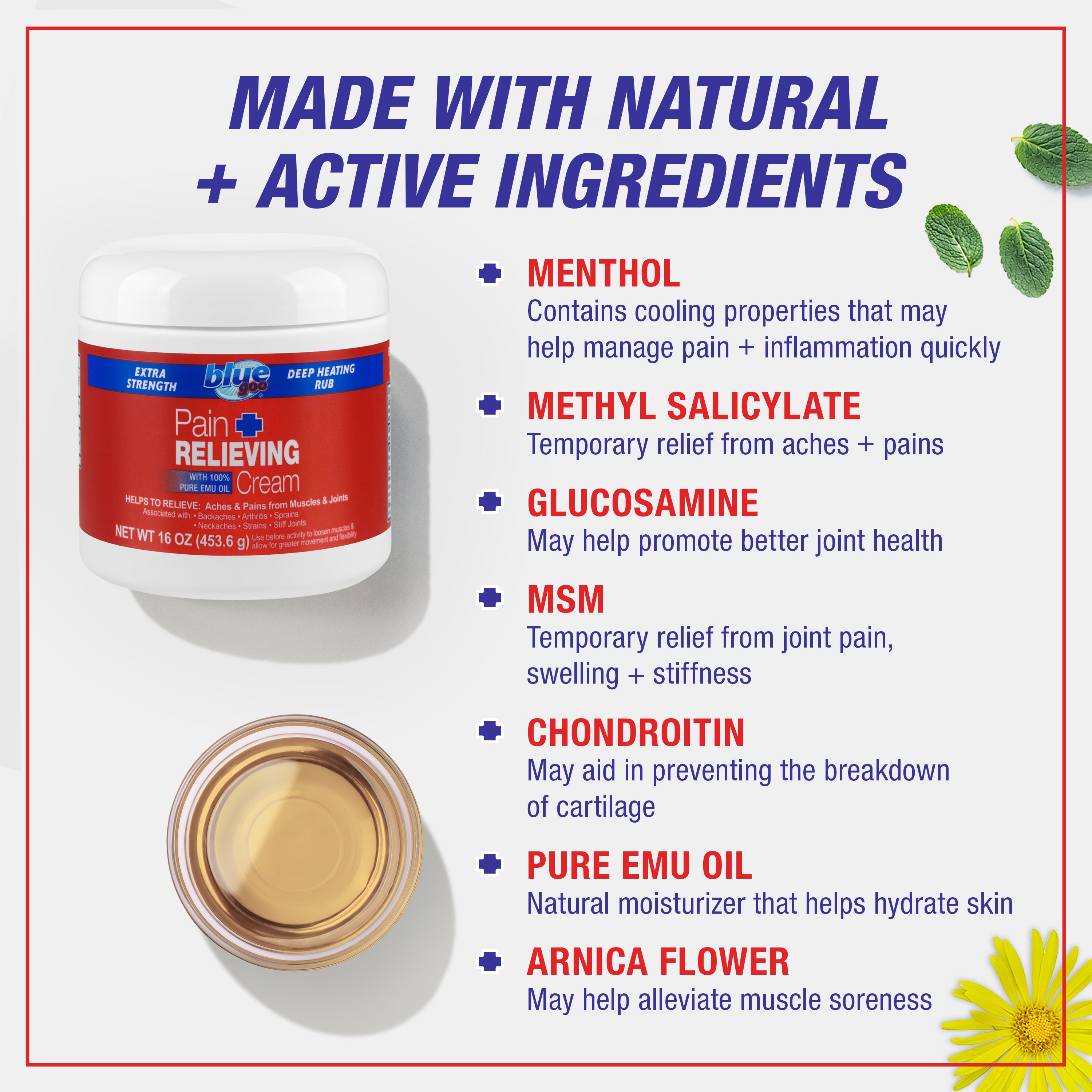 Pain Relieving Cream (16 oz.)